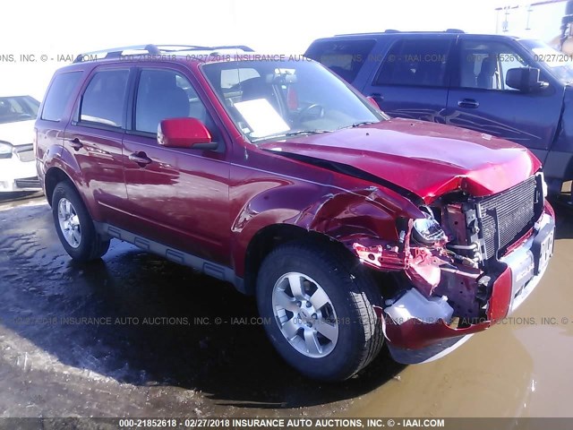 1FMCU9E78CKC05954 - 2012 FORD ESCAPE LIMITED RED photo 1