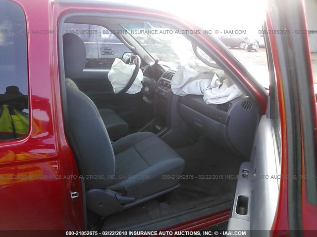 1N6DD26S02C377033 - 2002 NISSAN FRONTIER KING CAB XE RED photo 5