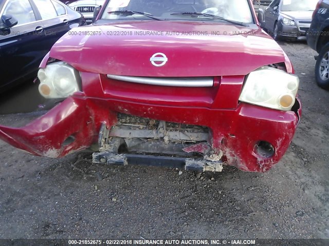 1N6DD26S02C377033 - 2002 NISSAN FRONTIER KING CAB XE RED photo 6