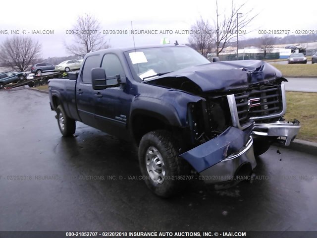 1GT4K0B6XAF112249 - 2010 GMC SIERRA K2500 SLE BLUE photo 1