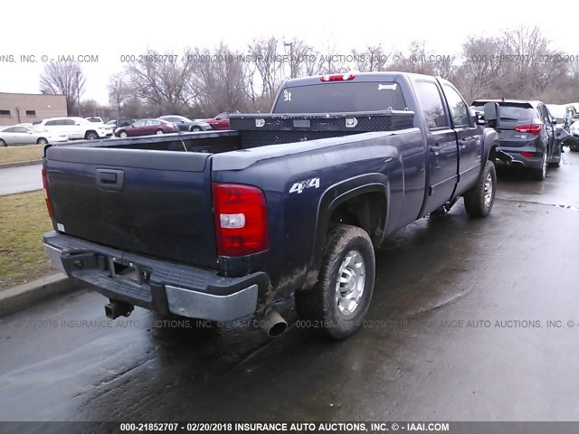 1GT4K0B6XAF112249 - 2010 GMC SIERRA K2500 SLE BLUE photo 4