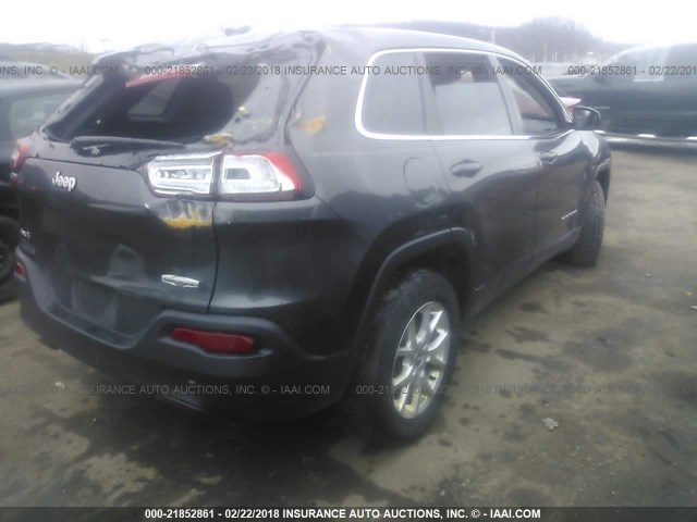 1C4PJMCB7EW150806 - 2014 JEEP CHEROKEE LATITUDE GRAY photo 4