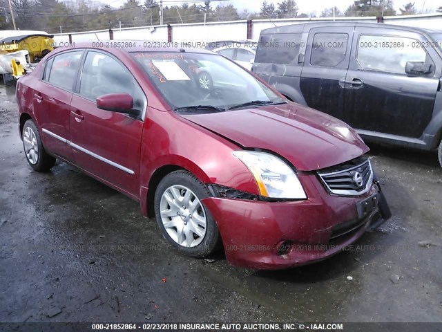 3N1AB6AP0CL677024 - 2012 NISSAN SENTRA 2.0/2.0S/SR/2.0SL RED photo 1