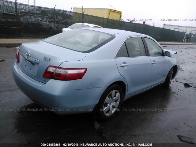 4T1BE46K97U502336 - 2007 TOYOTA CAMRY NEW GENERAT CE/LE/XLE/SE Light Blue photo 4