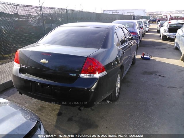 2G1WF5E33D1231521 - 2013 CHEVROLET IMPALA LS BLACK photo 4