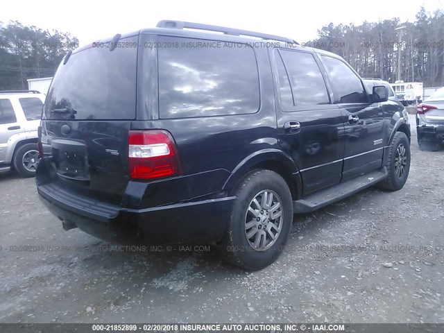 1FMFU15578LA68374 - 2008 FORD EXPEDITION XLT BLACK photo 4