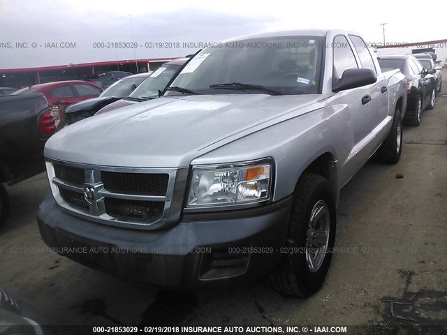 1D7HE38K28S540547 - 2008 DODGE DAKOTA SXT SILVER photo 2