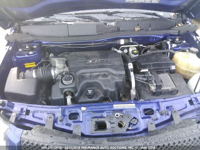 2CNDL73F966158253 - 2006 CHEVROLET EQUINOX LT BLUE photo 10