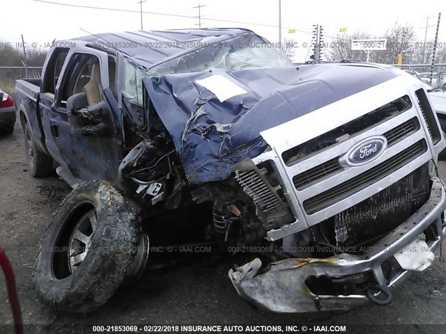 1FTSW2BR2AEA26764 - 2010 FORD F250 SUPER DUTY BLUE photo 1