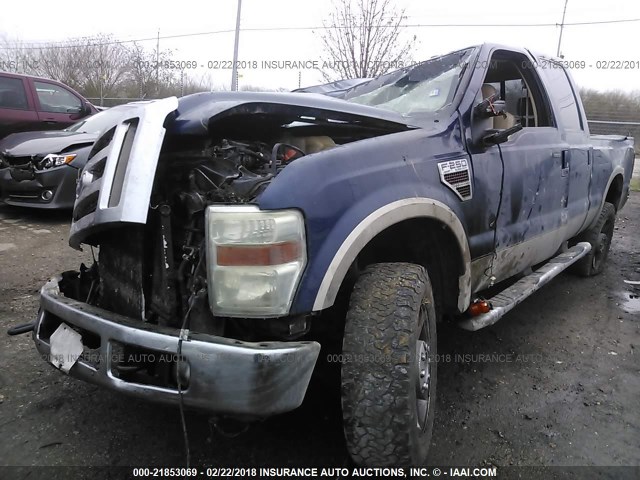 1FTSW2BR2AEA26764 - 2010 FORD F250 SUPER DUTY BLUE photo 2