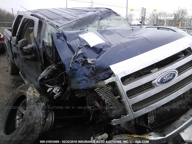 1FTSW2BR2AEA26764 - 2010 FORD F250 SUPER DUTY BLUE photo 6