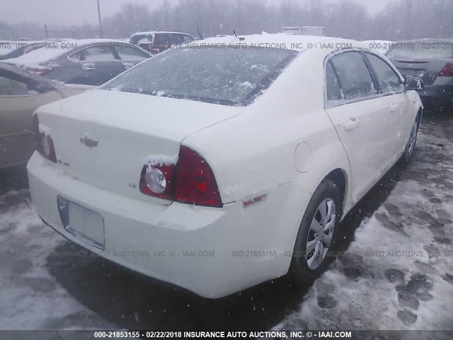 1G1ZG57B384233584 - 2008 CHEVROLET MALIBU LS 白色 照片 4