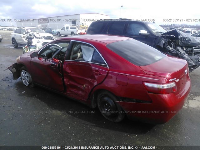 4T1BE46K29U398906 - 2009 TOYOTA CAMRY SE/LE/XLE 红色 照片 3