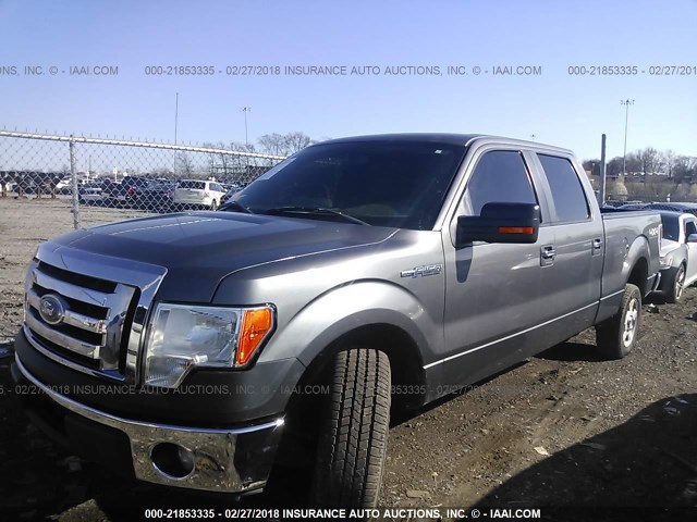 1FTFW1ET3BFC57171 - 2011 FORD F150 SUPERCREW GRAY photo 2
