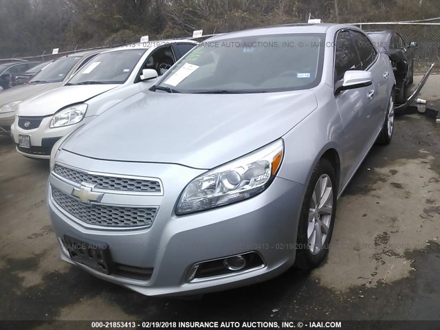 1G11H5SA1DF263285 - 2013 CHEVROLET MALIBU LTZ 灰色 照片 2