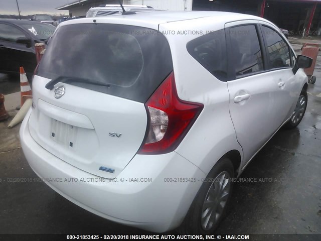 3N1CE2CP8GL386444 - 2016 NISSAN VERSA NOTE S/S PLUS/SV/SL/SR WHITE photo 4