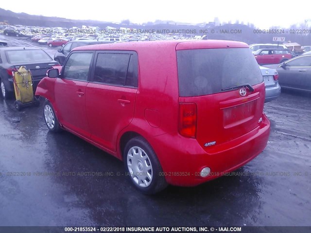 JTLKE50E191095957 - 2009 TOYOTA SCION XB RED photo 3