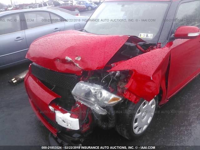 JTLKE50E191095957 - 2009 TOYOTA SCION XB RED photo 6