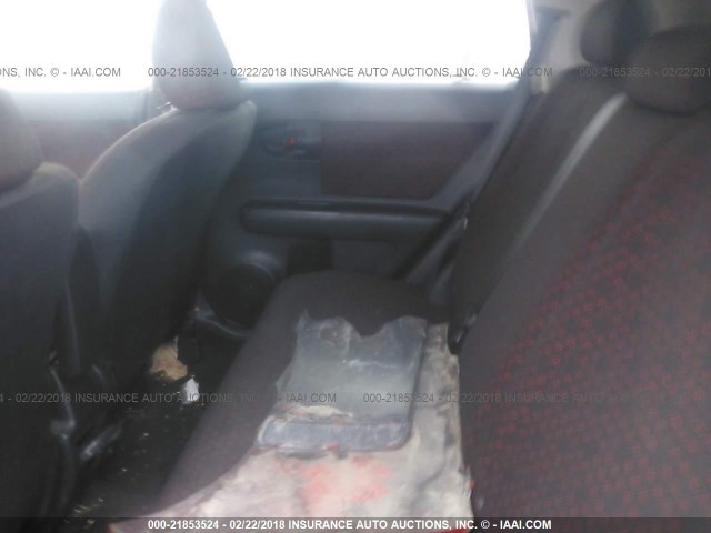 JTLKE50E191095957 - 2009 TOYOTA SCION XB RED photo 8