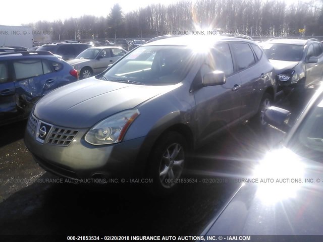 JN8AS58V28W404085 - 2008 NISSAN ROGUE S/SL GRAY photo 2