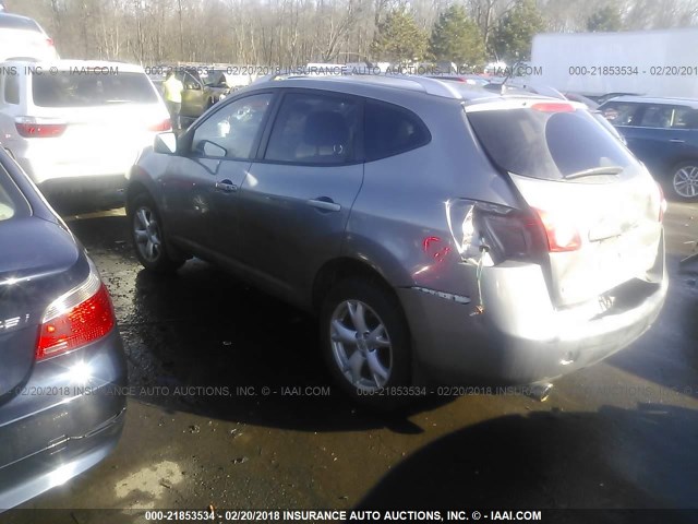 JN8AS58V28W404085 - 2008 NISSAN ROGUE S/SL GRAY photo 3