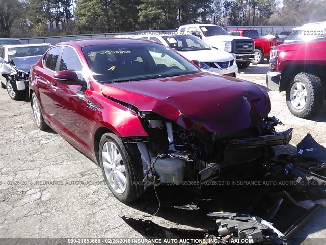 5XXGN4A7XEG276582 - 2014 KIA OPTIMA EX RED photo 1