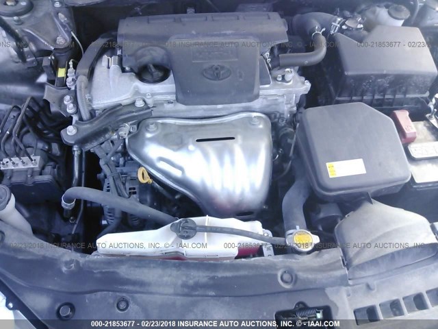 4T4BF1FK0FR510230 - 2015 TOYOTA CAMRY LE/XLE/SE/XSE GRAY photo 10