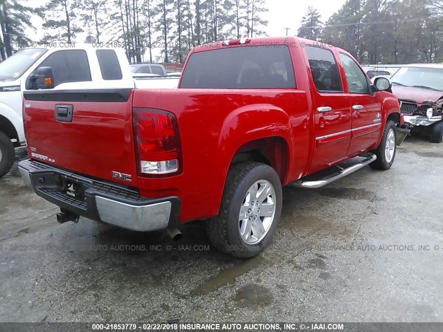 3GTP1VE04BG239647 - 2011 GMC SIERRA C1500 SLE RED photo 4