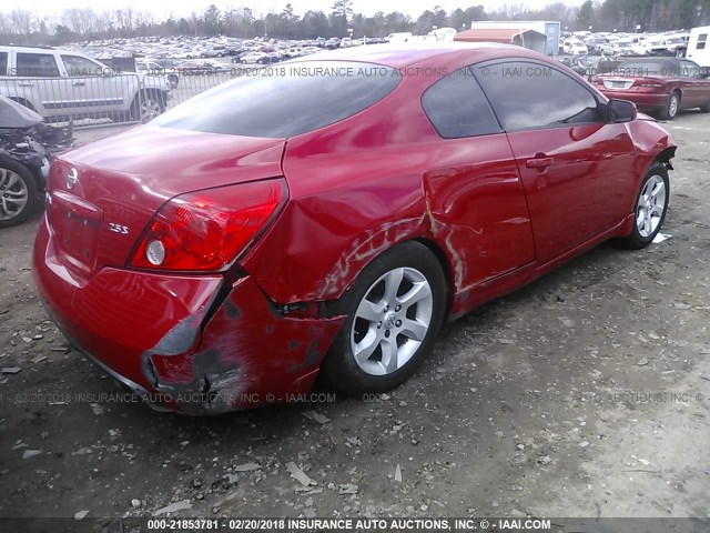 1N4AL24E38C103328 - 2008 NISSAN ALTIMA 2.5S RED photo 4