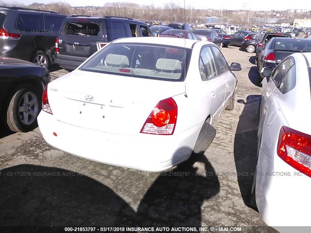 KMHDN46D56U264946 - 2006 HYUNDAI ELANTRA GLS/GT/LIMITED WHITE photo 4