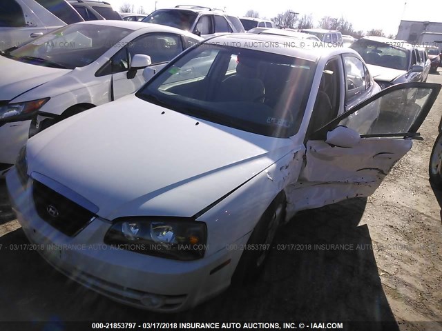 KMHDN46D56U264946 - 2006 HYUNDAI ELANTRA GLS/GT/LIMITED WHITE photo 6