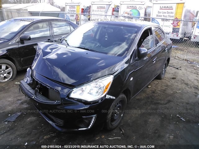 ML32F3FJ8HHF07997 - 2017 MITSUBISHI MIRAGE G4 ES შავი ფოტო 2