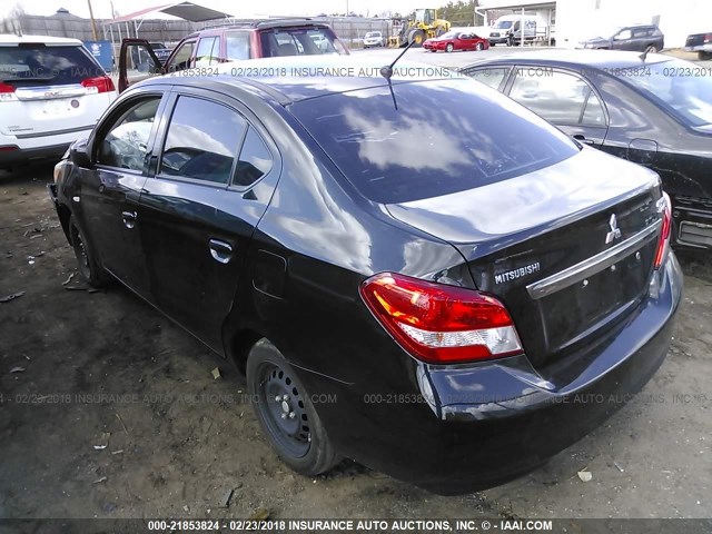 ML32F3FJ8HHF07997 - 2017 MITSUBISHI MIRAGE G4 ES შავი ფოტო 3