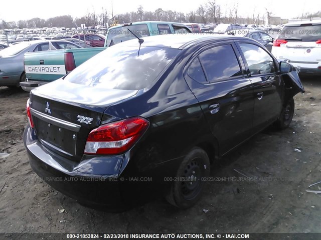 ML32F3FJ8HHF07997 - 2017 MITSUBISHI MIRAGE G4 ES შავი ფოტო 4