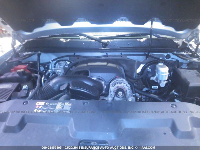 1GCPKSE7XCF122098 - 2012 CHEVROLET SILVERADO K1500 LT SILVER photo 10