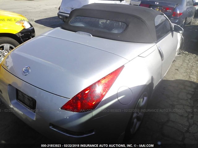 JN1BZ36A37M655369 - 2007 NISSAN 350Z ROADSTER SILVER photo 4