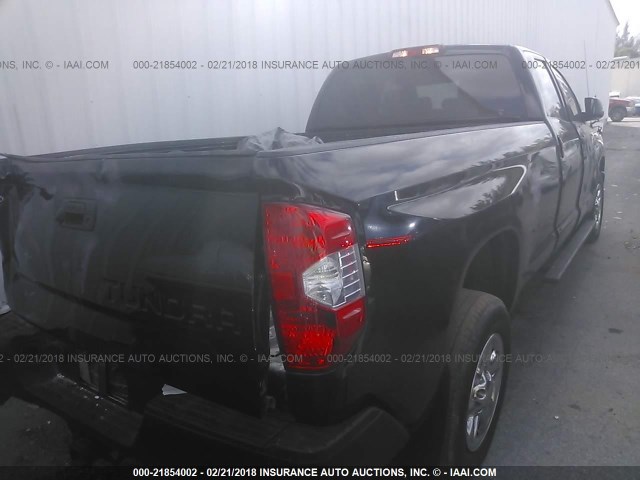 5TFTY5F19FX008861 - 2015 TOYOTA TUNDRA DOUBLE CAB SR/SR5 BLACK photo 4