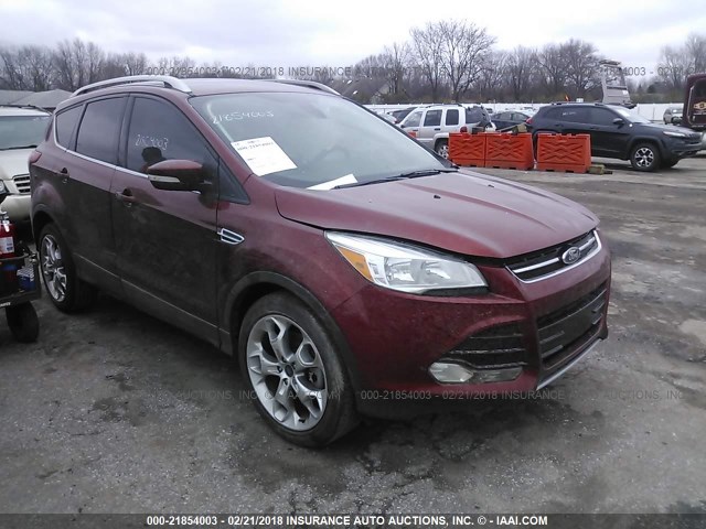 1FMCU0J93EUD43315 - 2014 FORD ESCAPE TITANIUM RED photo 1