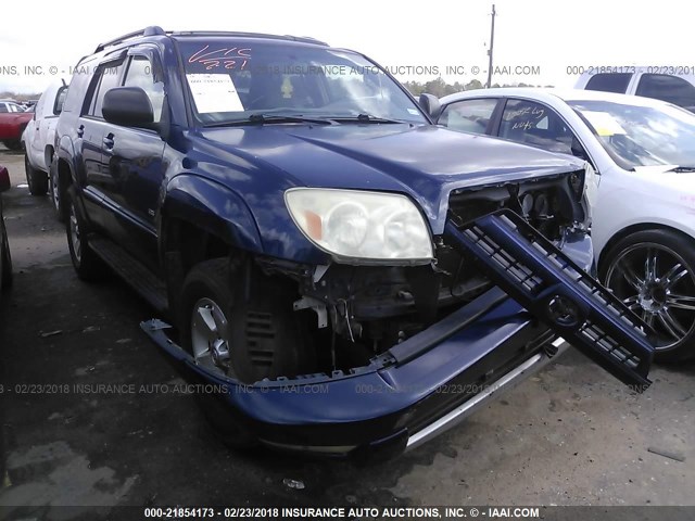 JTEZU14R048016809 - 2004 TOYOTA 4RUNNER SR5/SPORT BLUE photo 1