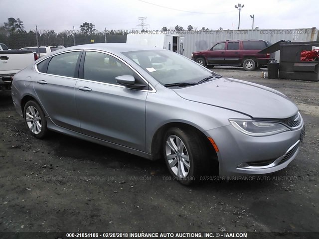 1C3CCCABXFN618738 - 2015 CHRYSLER 200 LIMITED SILVER photo 1