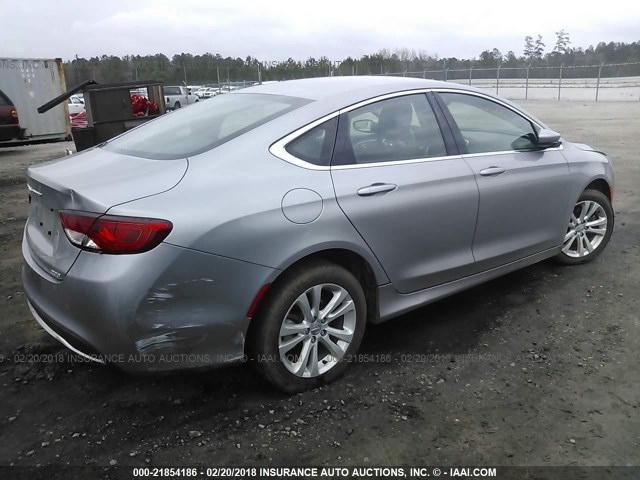 1C3CCCABXFN618738 - 2015 CHRYSLER 200 LIMITED SILVER photo 4