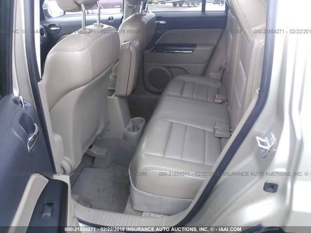 1J4NF4GB3AD637729 - 2010 JEEP PATRIOT LIMITED TAN photo 8