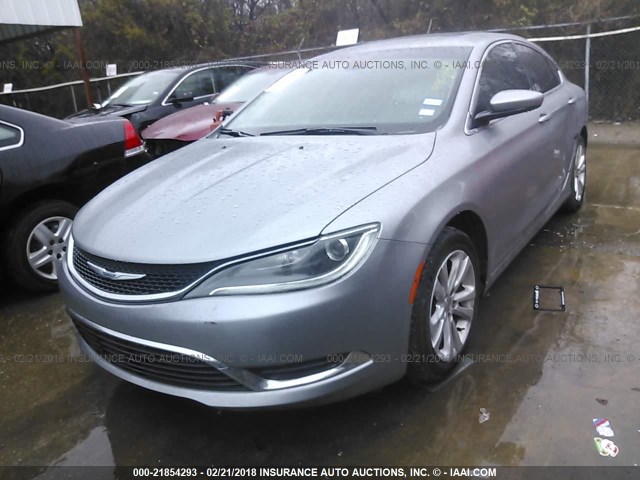 1C3CCCAB1GN144163 - 2016 CHRYSLER 200 LIMITED SILVER photo 2