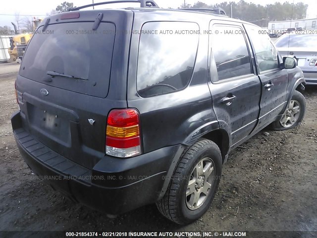 1FMYU04177KC04931 - 2007 FORD ESCAPE LIMITED BLACK photo 4