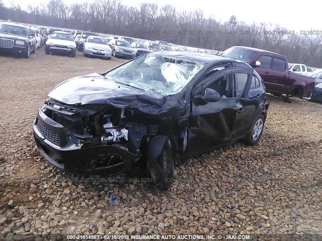 1G1JA5SH0D4179391 - 2013 CHEVROLET SONIC LS 黑色 照片 2