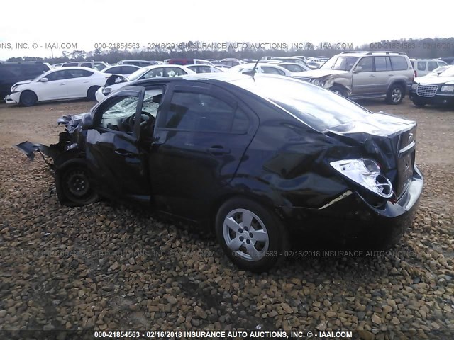 1G1JA5SH0D4179391 - 2013 CHEVROLET SONIC LS 黑色 照片 3