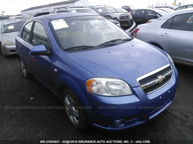 KL1TD56668B217750 - 2008 CHEVROLET AVEO LS BLUE photo 1