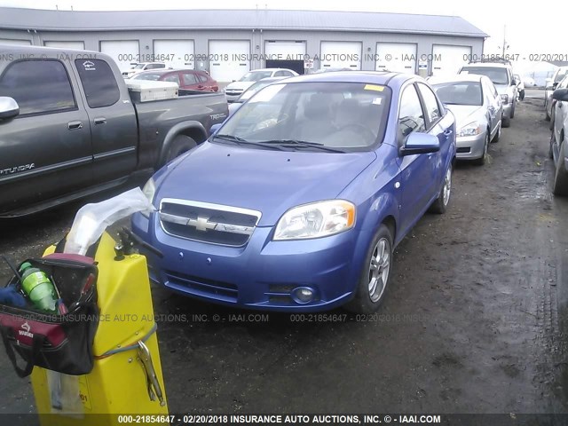 KL1TD56668B217750 - 2008 CHEVROLET AVEO LS BLUE photo 2