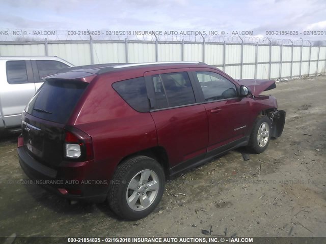 1C4NJCBA5ED801033 - 2014 JEEP COMPASS SPORT RED photo 4