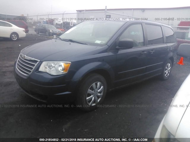 2A8HR44H48R615676 - 2008 CHRYSLER TOWN & COUNTRY LX Dark Blue photo 2